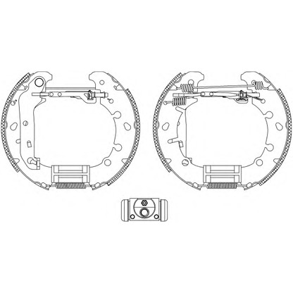 Photo Brake Shoe Set MINTEX MSP236