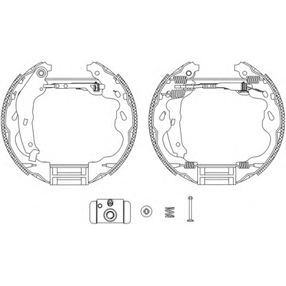 Photo Brake Shoe Set MINTEX MSP276