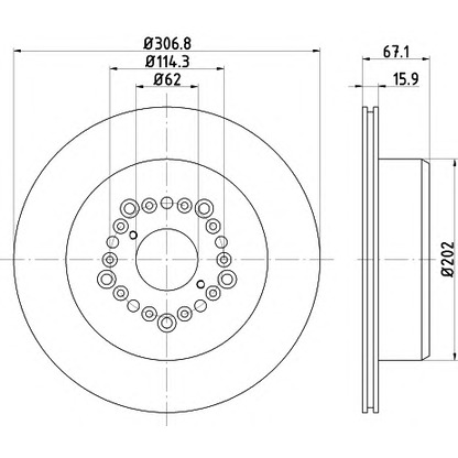 Photo Brake Disc MINTEX MDC2637