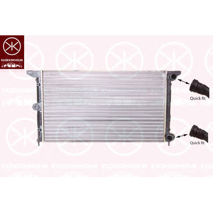 Foto Radiador, refrigeración del motor KLOKKERHOLM 9590302188