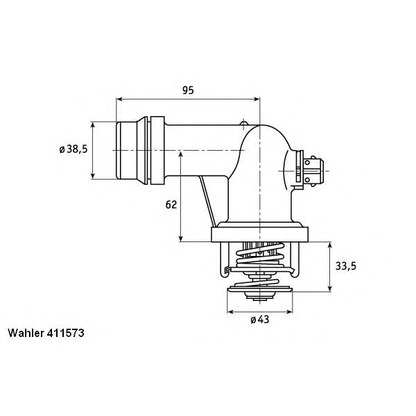 Foto Termostato, refrigerante WAHLER 411573105D