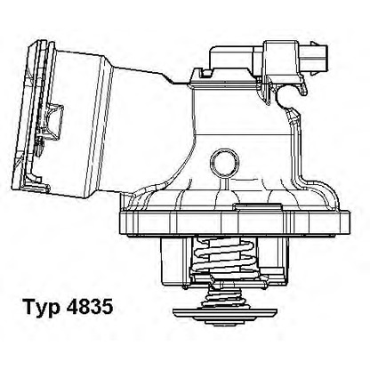 Photo Thermostat, coolant WAHLER 483587D