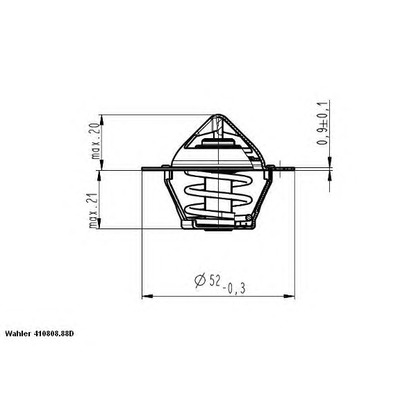 Foto Termostato, refrigerante WAHLER 41080888D