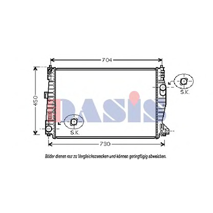 Foto Kühler, Motorkühlung AKS DASIS 010003N