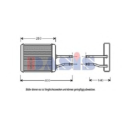 Foto Scambiatore calore, Riscaldamento abitacolo AKS DASIS 019006N