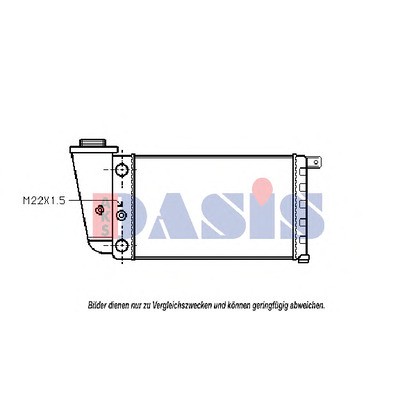 Foto Radiador, refrigeración del motor AKS DASIS 030010N