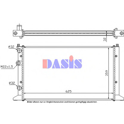 Photo Radiator, engine cooling AKS DASIS 040012N