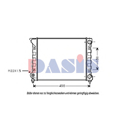 Photo Radiator, engine cooling AKS DASIS 040670N