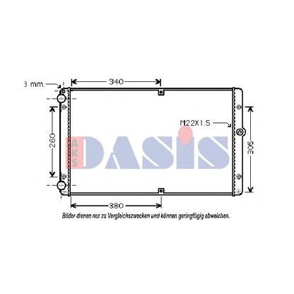Foto Kühler, Motorkühlung AKS DASIS 041001N