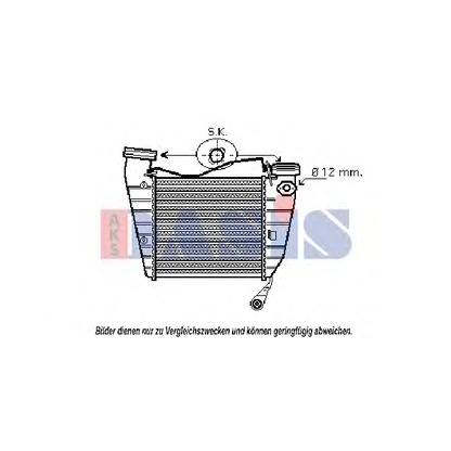 Foto Radiador de aire de admisión AKS DASIS 047016N