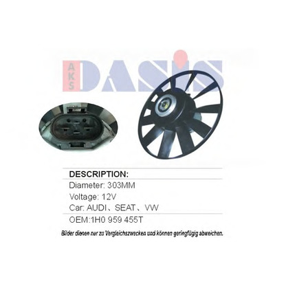 Photo Fan, radiator AKS DASIS 048550N