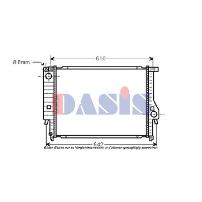 Foto Kühler, Motorkühlung AKS DASIS 050007N