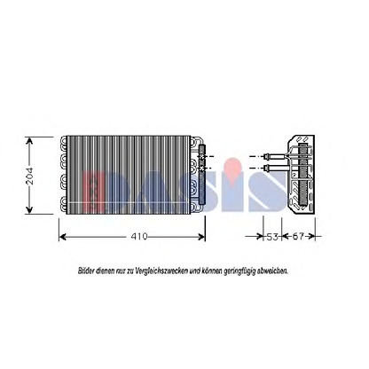 Photo Evaporator, air conditioning AKS DASIS 052350N