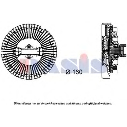 Photo Embrayage, ventilateur de radiateur AKS DASIS 058015N