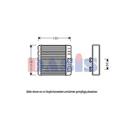 Foto Scambiatore calore, Riscaldamento abitacolo AKS DASIS 059001N