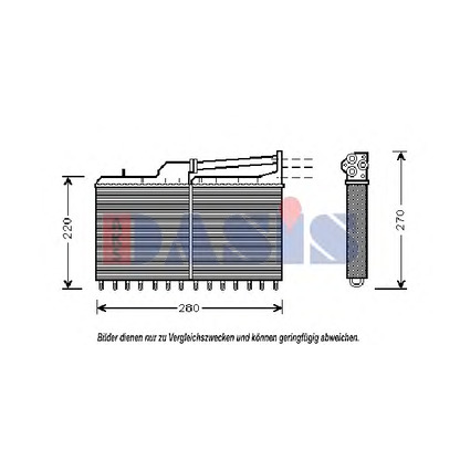 Photo Heat Exchanger, interior heating AKS DASIS 059130N