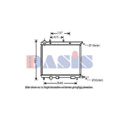 Foto Kühler, Motorkühlung AKS DASIS 060056N