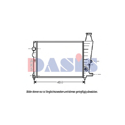 Photo Radiateur, refroidissement du moteur AKS DASIS 060080N