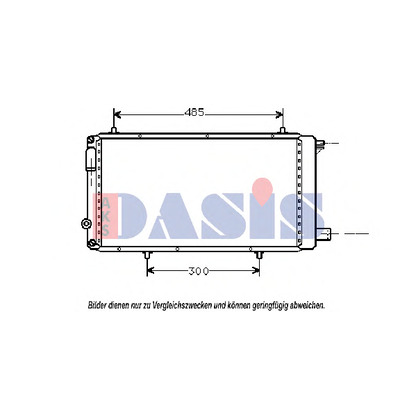 Foto Radiador, refrigeración del motor AKS DASIS 060490N