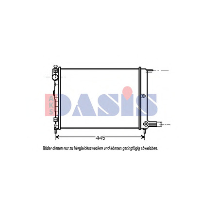 Foto Radiatore, Raffreddamento motore AKS DASIS 060680N