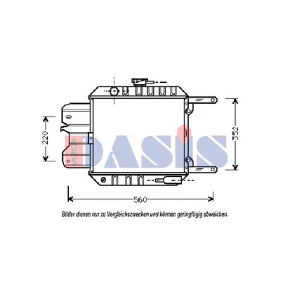 Photo Radiator, engine cooling AKS DASIS 070100N