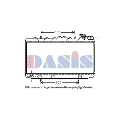 Foto Radiador, refrigeración del motor AKS DASIS 070160N