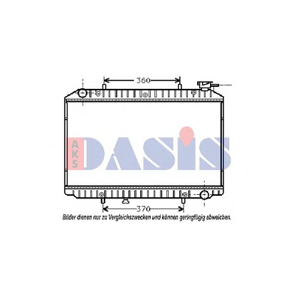 Photo Radiateur, refroidissement du moteur AKS DASIS 070260N