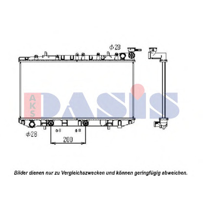 Photo Radiator, engine cooling AKS DASIS 070350N