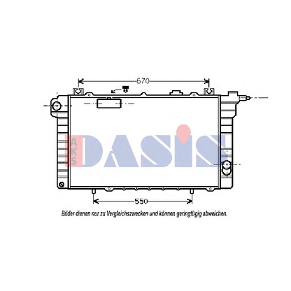 Foto Radiatore, Raffreddamento motore AKS DASIS 070500N