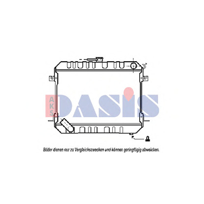 Foto Radiador, refrigeración del motor AKS DASIS 070550N