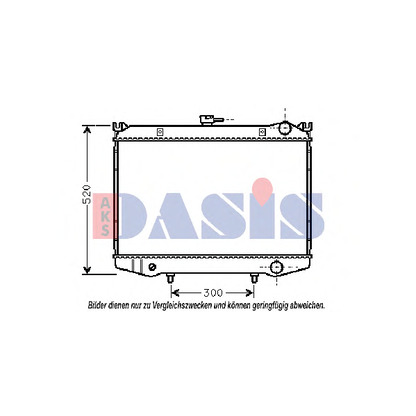 Фото Радиатор, охлаждение двигателя AKS DASIS 071130N
