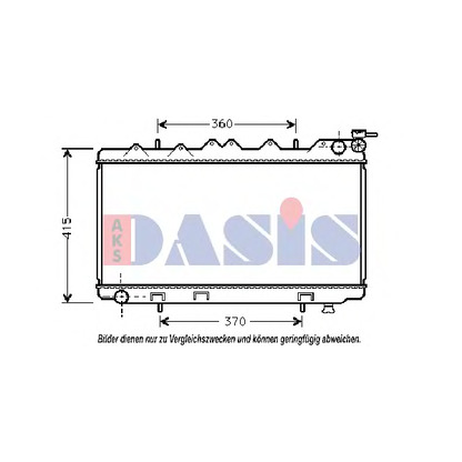 Photo Radiateur, refroidissement du moteur AKS DASIS 071520N