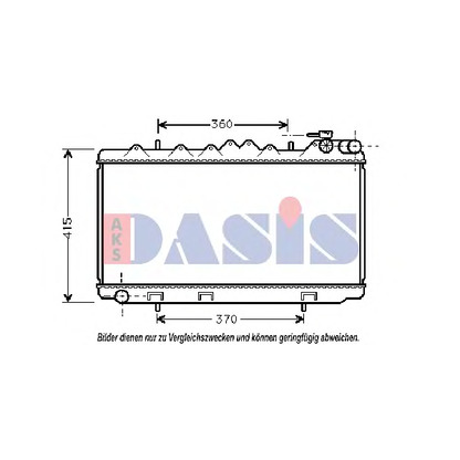 Foto Radiador, refrigeración del motor AKS DASIS 071530N