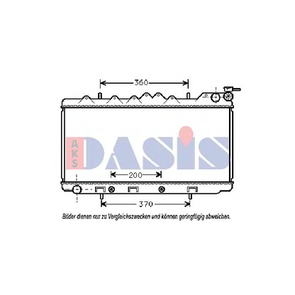 Photo Radiateur, refroidissement du moteur AKS DASIS 071830N