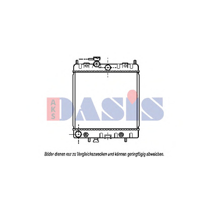 Foto Radiador, refrigeración del motor AKS DASIS 073150N