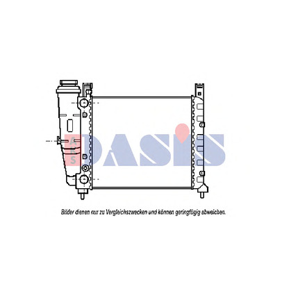 Photo Radiateur, refroidissement du moteur AKS DASIS 080240N