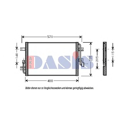 Foto Kondensator, Klimaanlage AKS DASIS 082029N