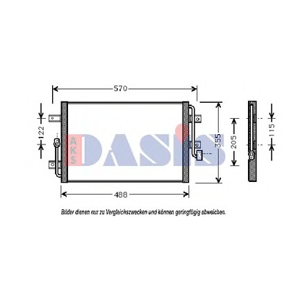 Foto Kondensator, Klimaanlage AKS DASIS 082031N