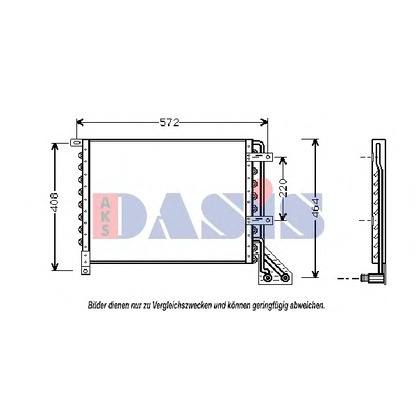 Фото Конденсатор, кондиционер AKS DASIS 082080N