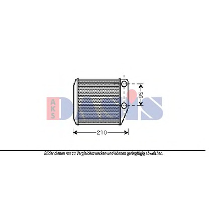 Photo Heat Exchanger, interior heating AKS DASIS 089016N
