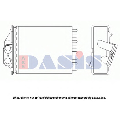 Photo Heat Exchanger, interior heating AKS DASIS 089017N