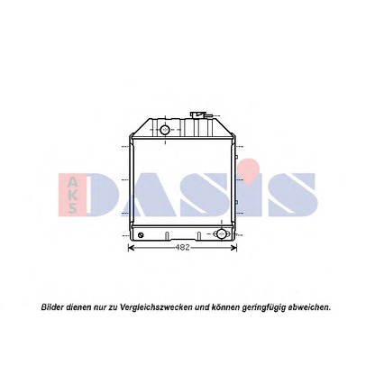 Photo Radiator, engine cooling AKS DASIS 090113N