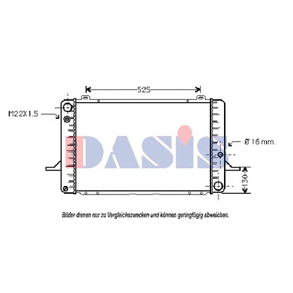 Photo Radiator, engine cooling AKS DASIS 090410N