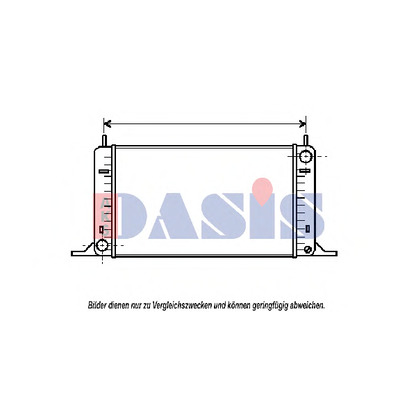 Photo Radiateur, refroidissement du moteur AKS DASIS 090570N