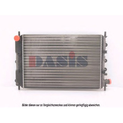 Фото Радиатор, охлаждение двигателя AKS DASIS 090680N