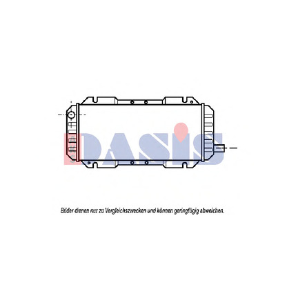 Photo Radiator, engine cooling AKS DASIS 092120N