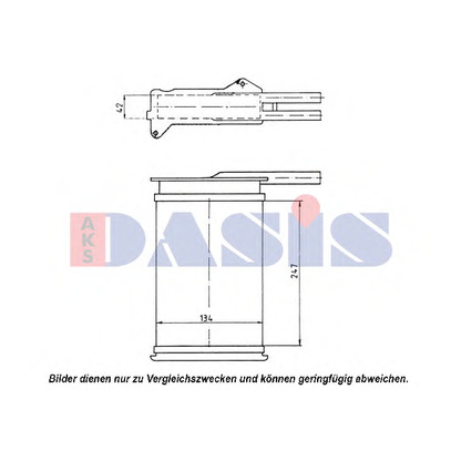 Photo Heat Exchanger, interior heating AKS DASIS 099070N