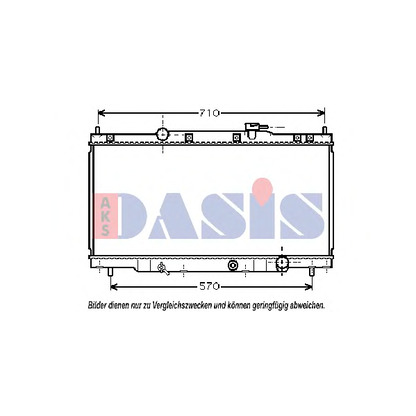 Photo Radiator, engine cooling AKS DASIS 100004N