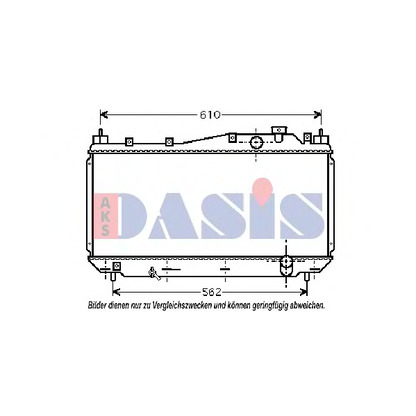 Photo Radiator, engine cooling AKS DASIS 100024N