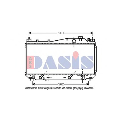 Foto Radiador, refrigeración del motor AKS DASIS 100025N
